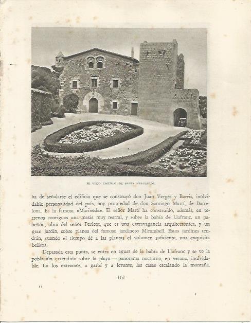 LAMINA 25153: Castillo de Santa Margarida en Calella de Palafrugell