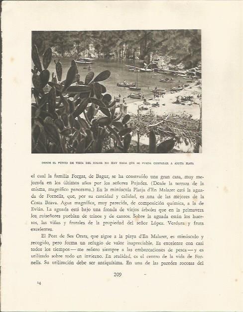 LAMINA 25175: Vista de Aiguablava