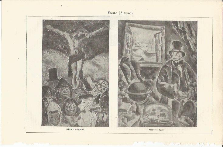 LAMINA ESPASA 37094: Cristo y mascaras y Armador ingles, por Arturo Souto