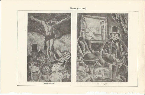 LAMINA ESPASA 37094: Cristo y mascaras y Armador ingles, por Arturo Souto