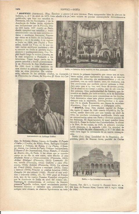 LAMINA ESPASA 37084: Autorretrato de Ardengo Soffici