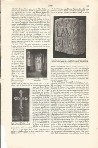 LAMINA ESPASA 37024: Miliario romano de Sant Cugat del Valles, Barcelona