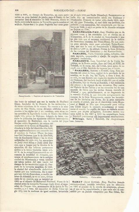 LAMINA ESPASA 37013: Mausoleo de Tamerlan en Samarkanda