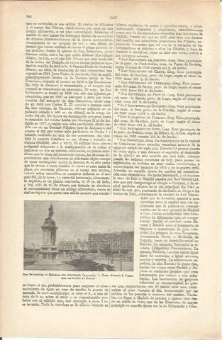 LAMINA ESPASA 37019: Estatua del Almirante Oquendo en San Sebastian