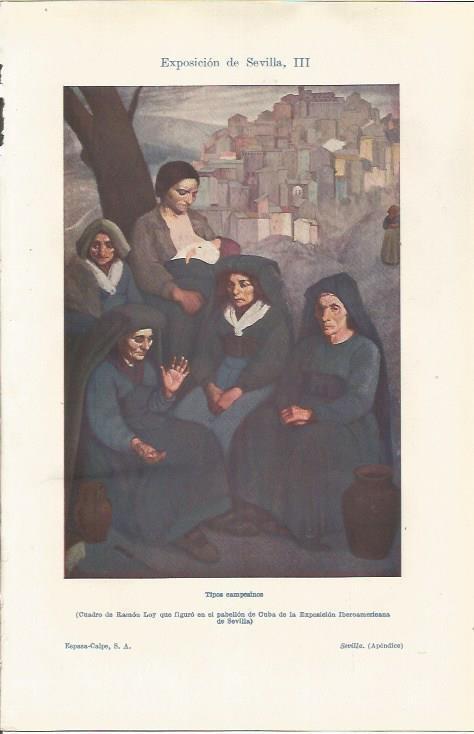 LAMINA ESPASA 37061: Tipos campesinos, por Ramon Loy