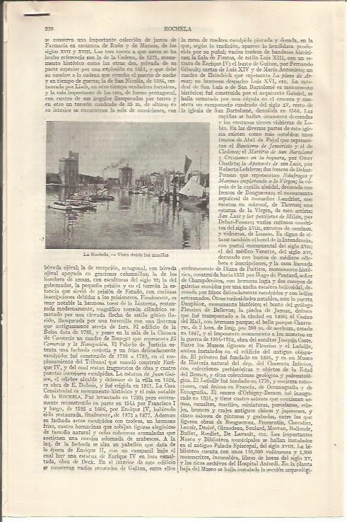 LAMINA ESPASA 37053: Muelles de La Rochela, Francia