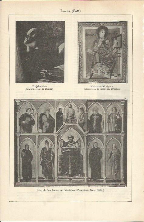 LAMINA ESPASA 37225: Altar de San Lucas por Mantegna en Milan