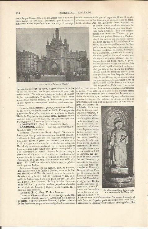 LAMINA ESPASA 37159: Iglesia de San Lorenzo en Paris