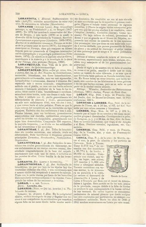 LAMINA ESPASA 37149: Escudo de Lorca, Murcia