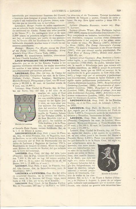 LAMINA ESPASA 37192: Escudo de Loudeac, Francia