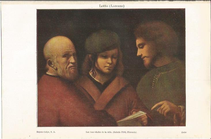 LAMINA ESPASA 37190: Las tres edades de la vida, por L. Lotto