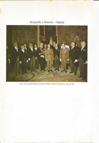 LAMINA ESPASA 36838: Franco con el Consejo del Reino