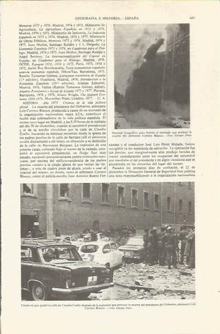 LAMINA ESPASA 36840: Calle Claudio Coello despues del atentado contra Carrero Blanco