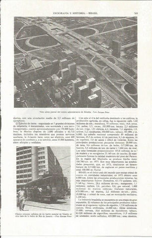 LAMINA ESPASA 36821: Centro administrativo de Brasilia 