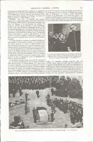 LAMINA ESPASA 36817: Entierro del presidente de Austria Frank Jonas