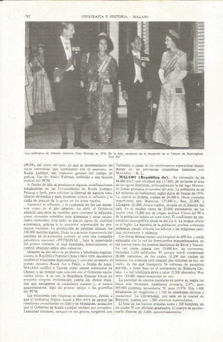LAMINA ESPASA 36869: Los reyes de Malasia 