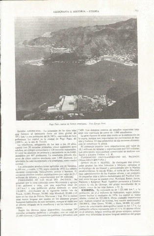 LAMINA ESPASA 36853: Vista de Pago Pago en Somoa