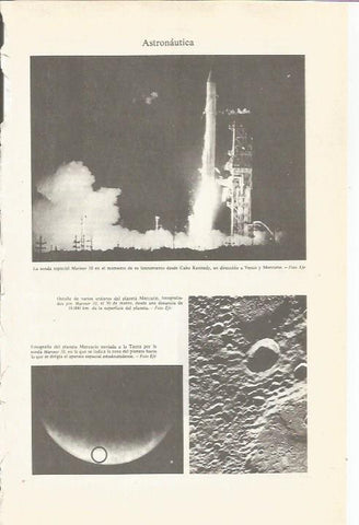 LAMINA ESPASA 36769: Sonda espacial Mariner 10