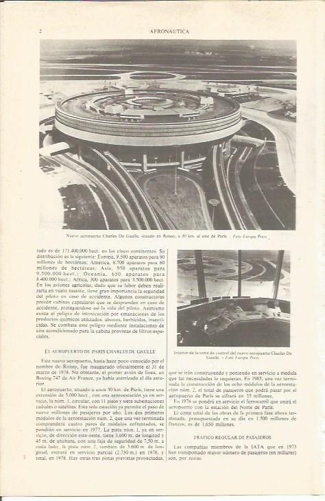 LAMINA ESPASA 36755: Aeropuerto de Charles de Gaulle de Paris