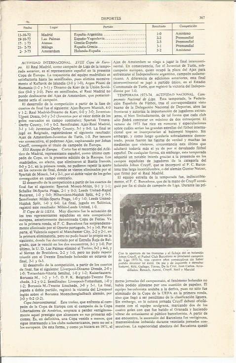 LAMINA ESPASA 36790: Futbol Club Barcelona 1973-74
