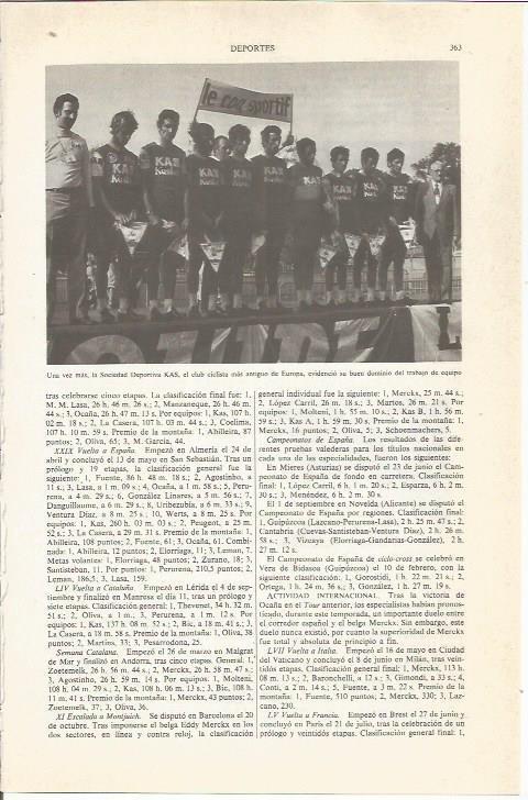 LAMINA ESPASA 36789: Sociedad Deportiva KAS