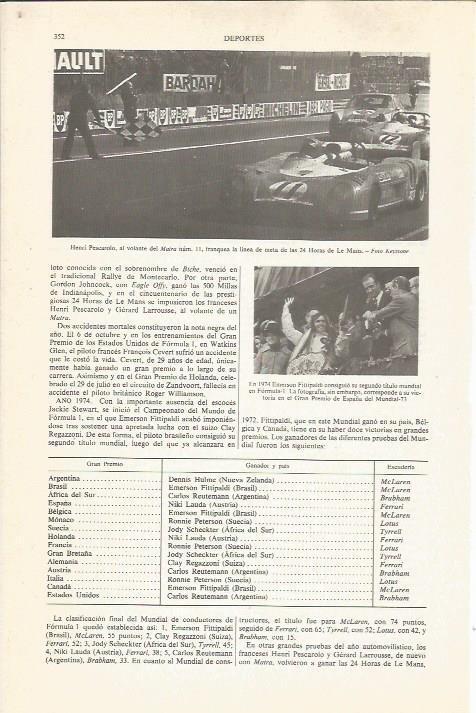 LAMINA ESPASA 36785: Henri Pescarolo en las 24 horas de Le Mans