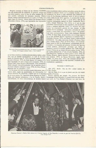 LAMINA ESPASA 36782: Espartaco Santoni y Marina Meil en San Sebastian