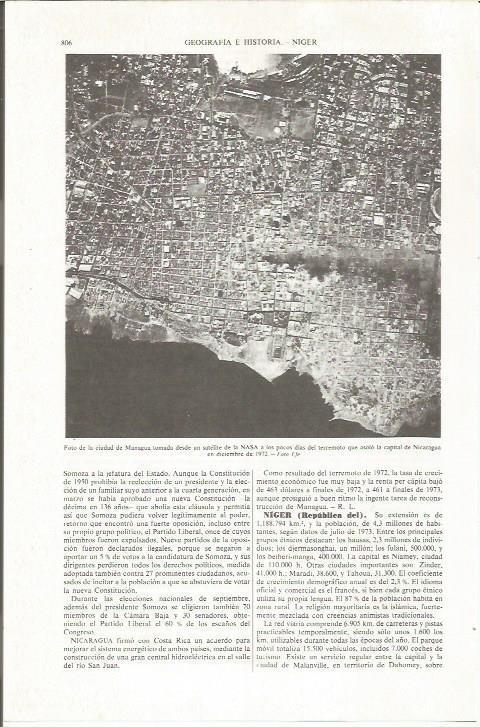 LAMINA ESPASA 36873: Foto de la Nasa de la ciudad de Managua, Nigeria