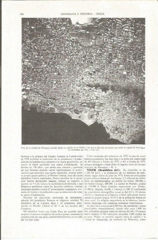 LAMINA ESPASA 36873: Foto de la Nasa de la ciudad de Managua, Nigeria
