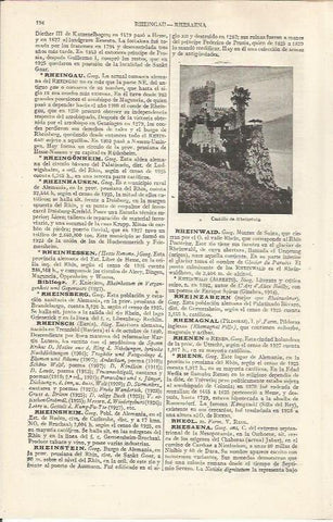LAMINA ESPASA 36956: Castillo de Rheinstein, Alemania