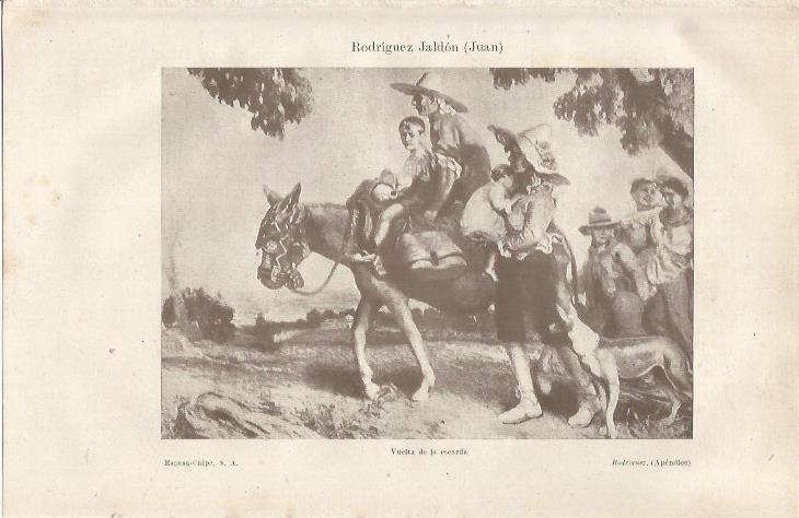 LAMINA ESPASA 36970: Vuelta de la escarda, por Juan Rodriguez Jaldon