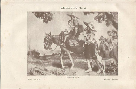 LAMINA ESPASA 36970: Vuelta de la escarda, por Juan Rodriguez Jaldon