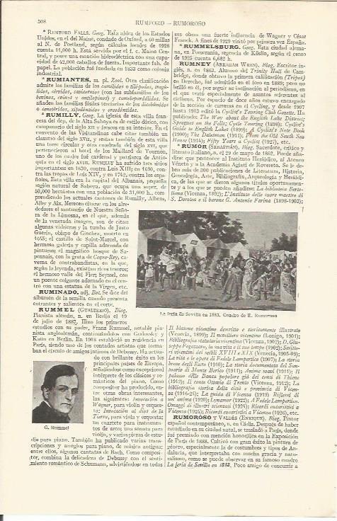 LAMINA ESPASA 36987: Feria de Sevilla en 1883, por E. Rumoroso
