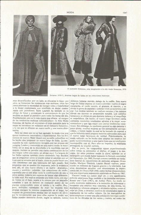 LAMINA ESPASA 36898: Moda para la temporada 1970-1971