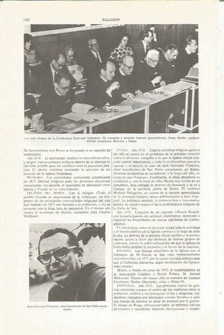 LAMINA ESPASA 36935: Conferencia Episcopal de Holanda