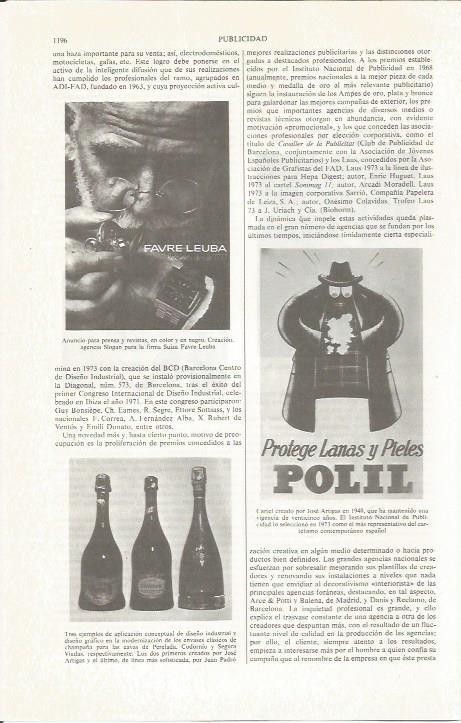 LAMINA ESPASA 36931: Publicidad de Polil y de cavas Perelada, Codorniu y Segura Viudas