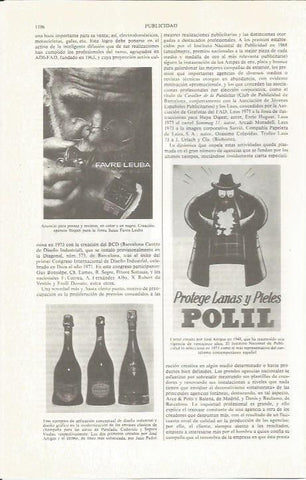 LAMINA ESPASA 36931: Publicidad de Polil y de cavas Perelada, Codorniu y Segura Viudas