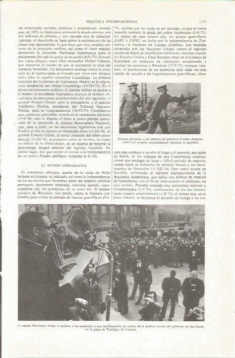 LAMINA ESPASA 36930: El obispo Muzorewa en Londres