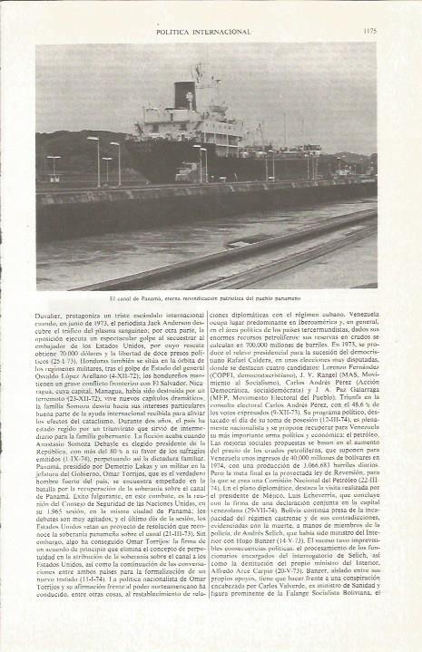 LAMINA ESPASA 36929: Canal de Panama