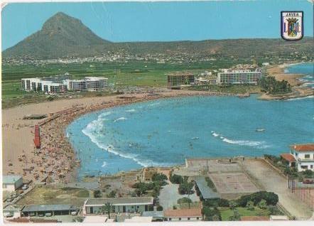 Postal E00012: Vista de la playa en Javea, Alicante