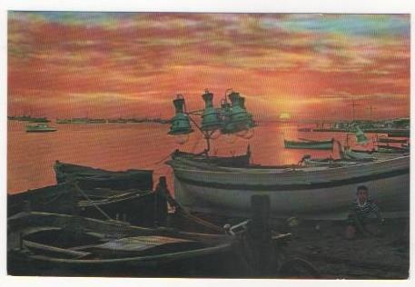 Postal E00002:Puesta de sol, España