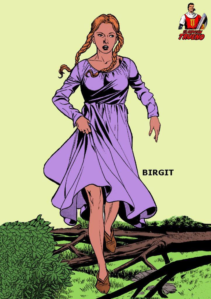 Poster DIN 4 numero 0489: El Capitan Trueno: Birgit