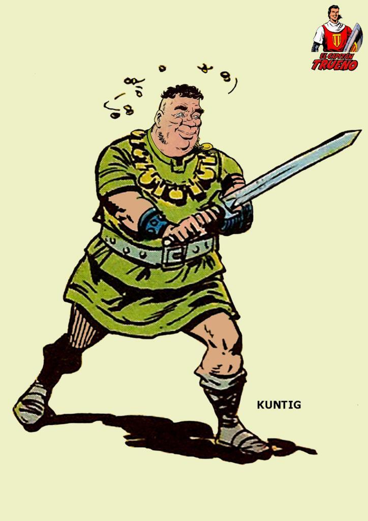 Poster DIN 4 numero 0496: El Capitan Trueno: Kuntig