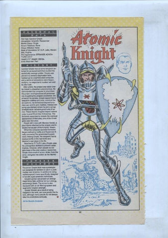 Ficha personaje DC Comics numero 106: The Atom y Atomic Knight