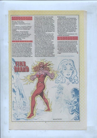 Ficha personaje DC Comics numero 141: The Firebug + Firefly y Fire Brand