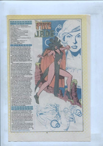 Ficha personaje DC Comics numero 139: Fire Lad y Fire Jade