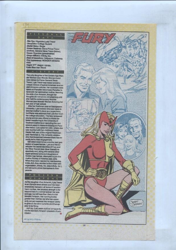 Ficha personaje DC Comics numero 134: Fury y Funky Flashman