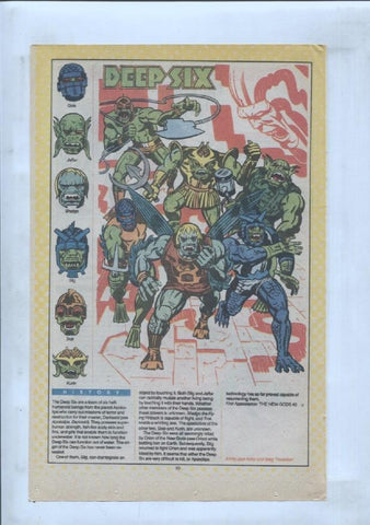 Ficha personaje DC Comics numero 127: Deep Six y Deahshot + Deathbolt