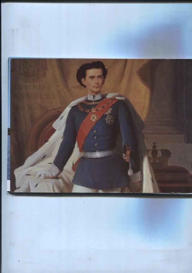 lamina souvenir del palacio Herrenchiemsee: Pintura de el rey Luis II