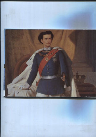 lamina souvenir del palacio Herrenchiemsee: Pintura de el rey Luis II